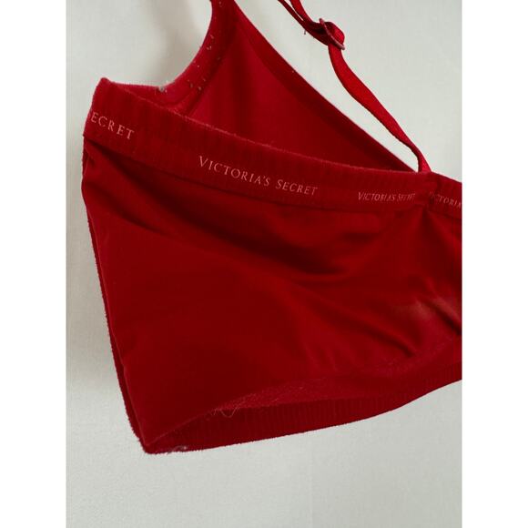 Victoria's Secret Red Underwire Bra, Size 38D, Adjustable Straps - Picture 3 of 10
